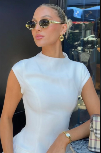 Trendy Metal Sunglasses😎
