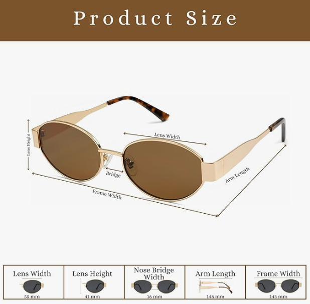 Trendy Metal Sunglasses😎