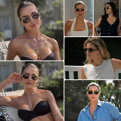 Trendy Metal Sunglasses😎